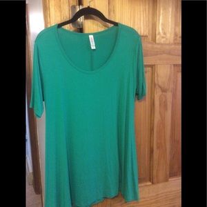 🌟💥 LuLaRoe Perfect Tee, green EUC.